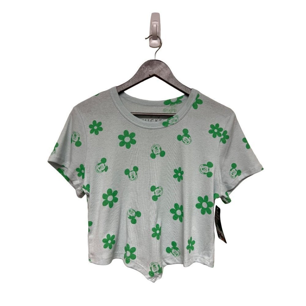 NEW! Disney Mickey Mouse Crop Top Tee Shirt Juniors Size XXXL